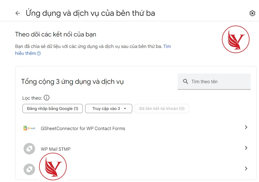 Kiểm tra ứng dụng và dịch vụ của bên thứ 3 trong bảo mật tài khoản Google