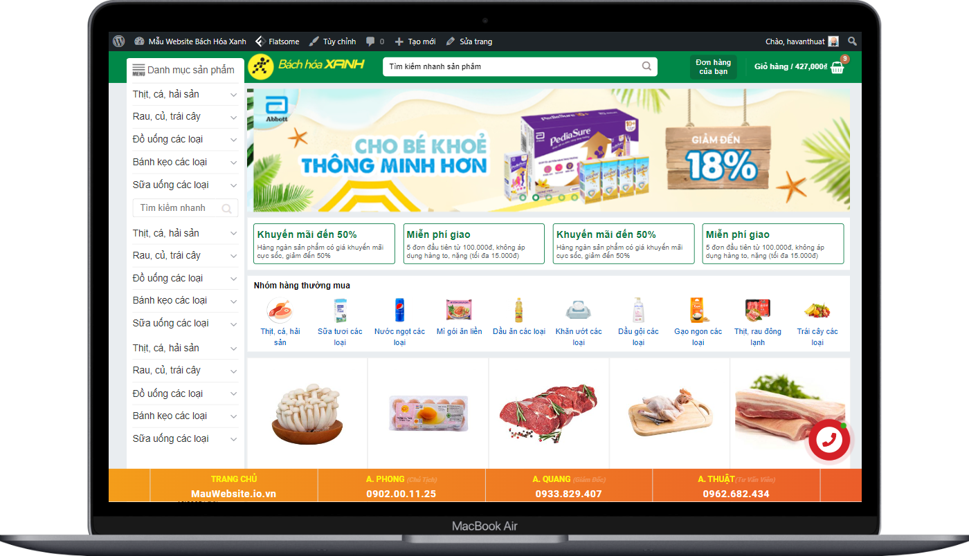 ShoppingWeb  Bán hàng Bách Hóa Xanh