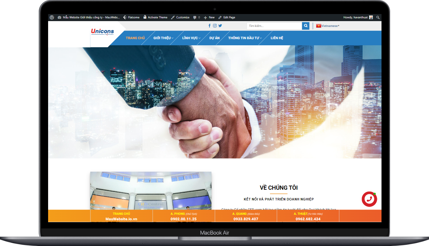 ShoppingWeb Giới thiệu công ty đẹp số 1