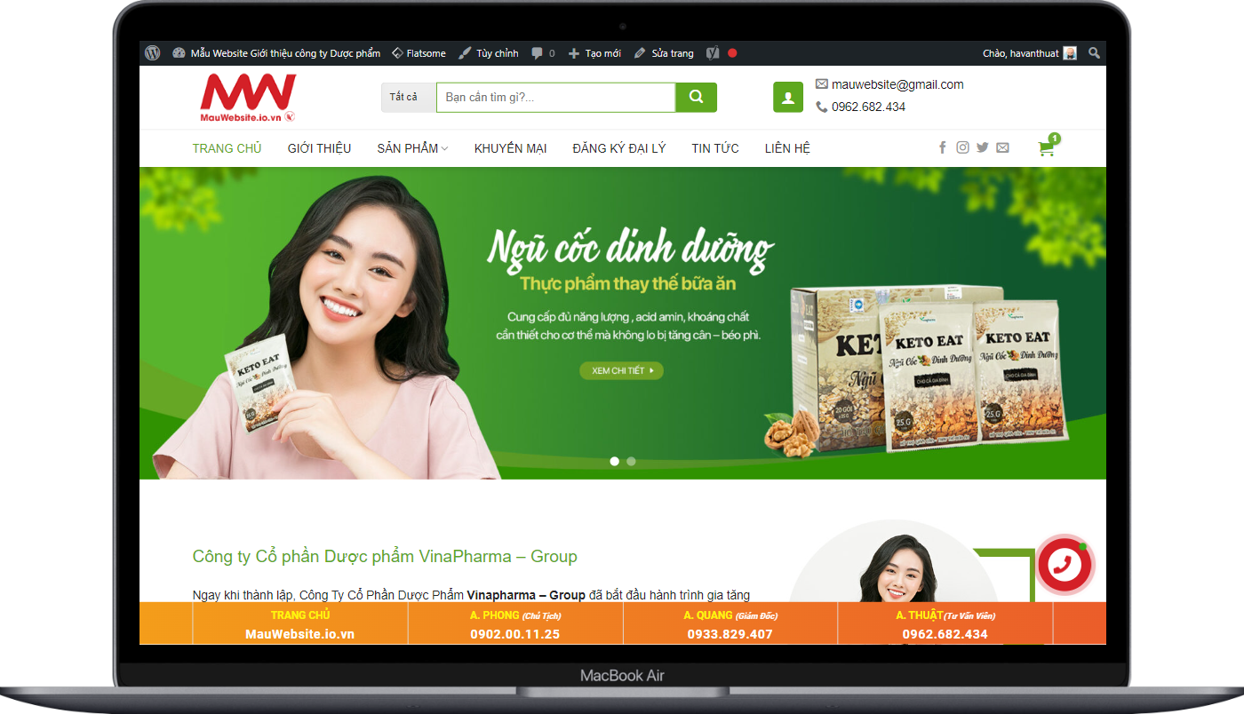 ShoppingWeb  Giới thiệu công ty Dược phẩm
