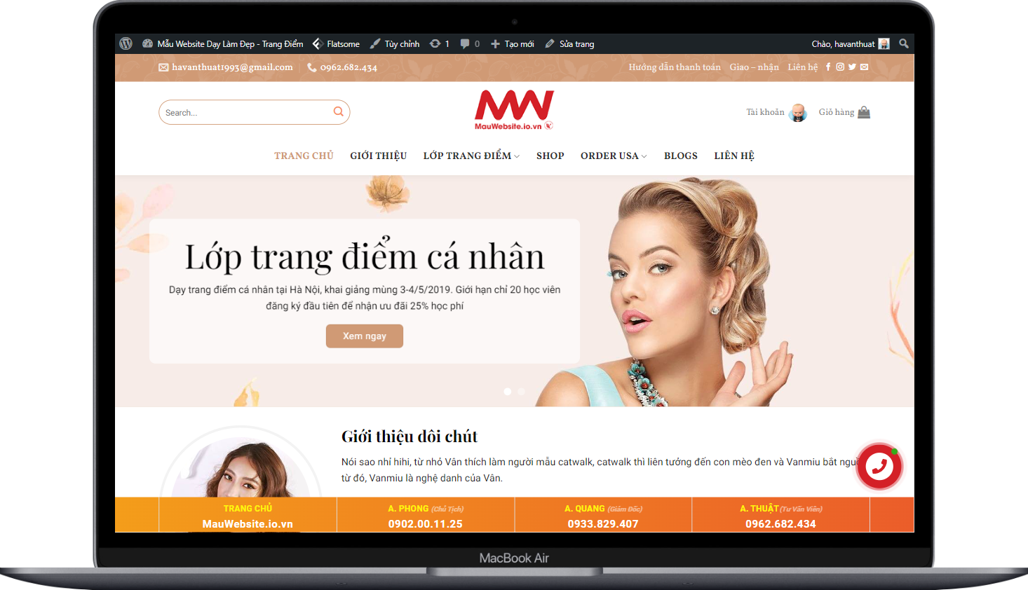ShoppingWeb  Khóa học làm đẹp Dạy trang điểm