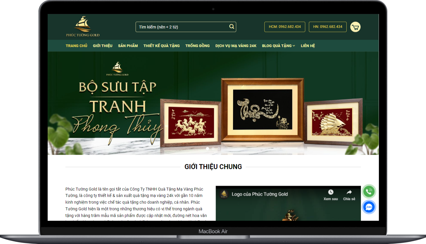 ShoppingWeb  bán quà tặng, tranh phong thủy