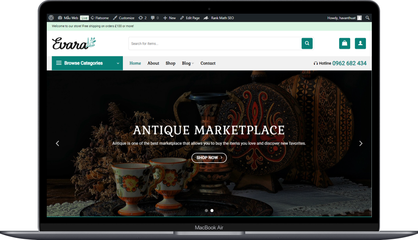 ShoppingWeb  bán quà tặng, đồ cổ