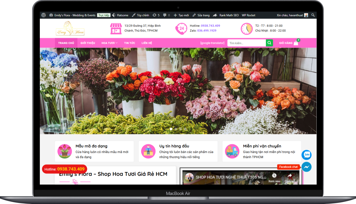 ShoppingWeb  Cửa hàng bán hoa tươi đẹp