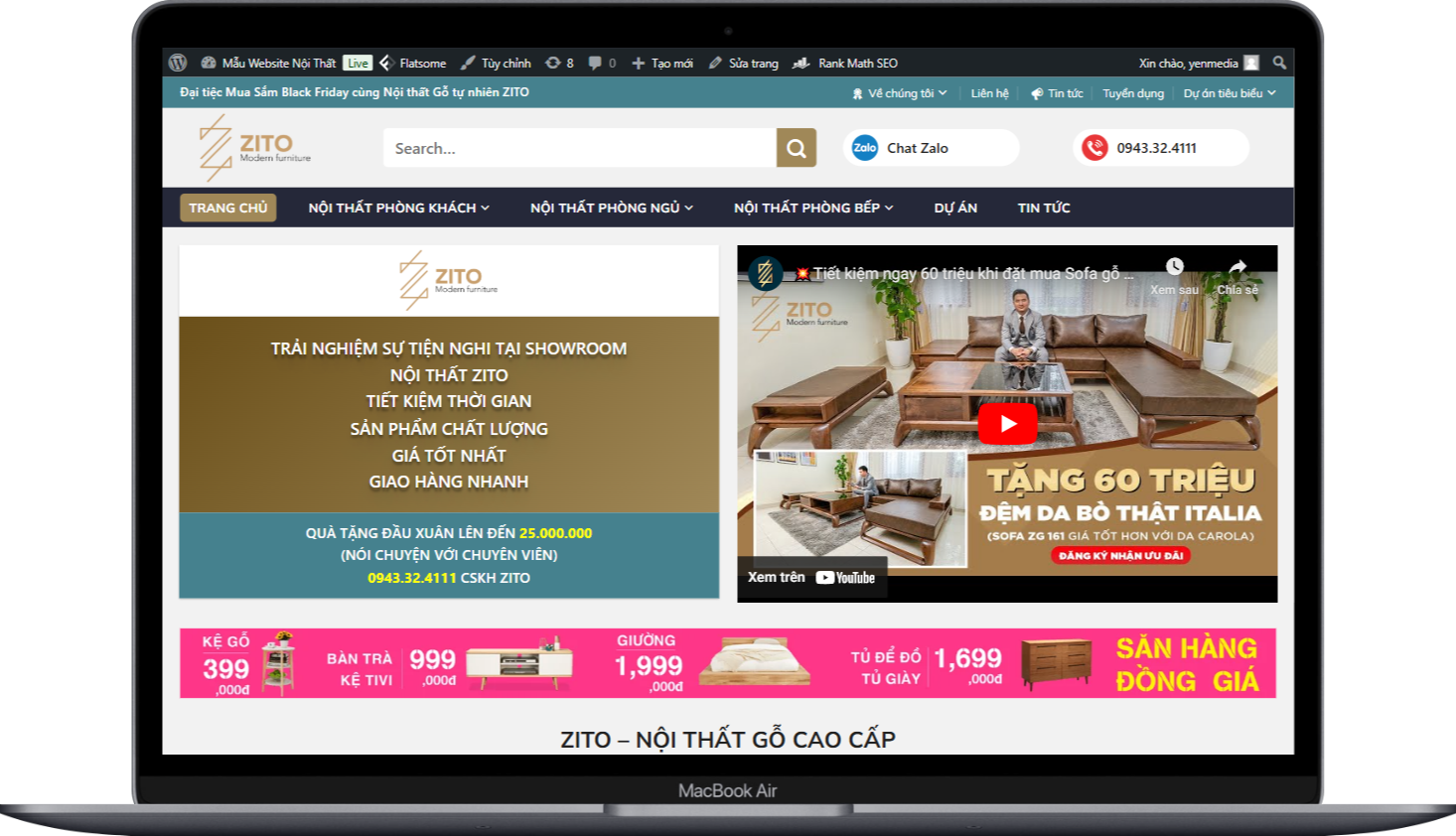 ShoppingWeb  cửa hàng bán đồ nội thất