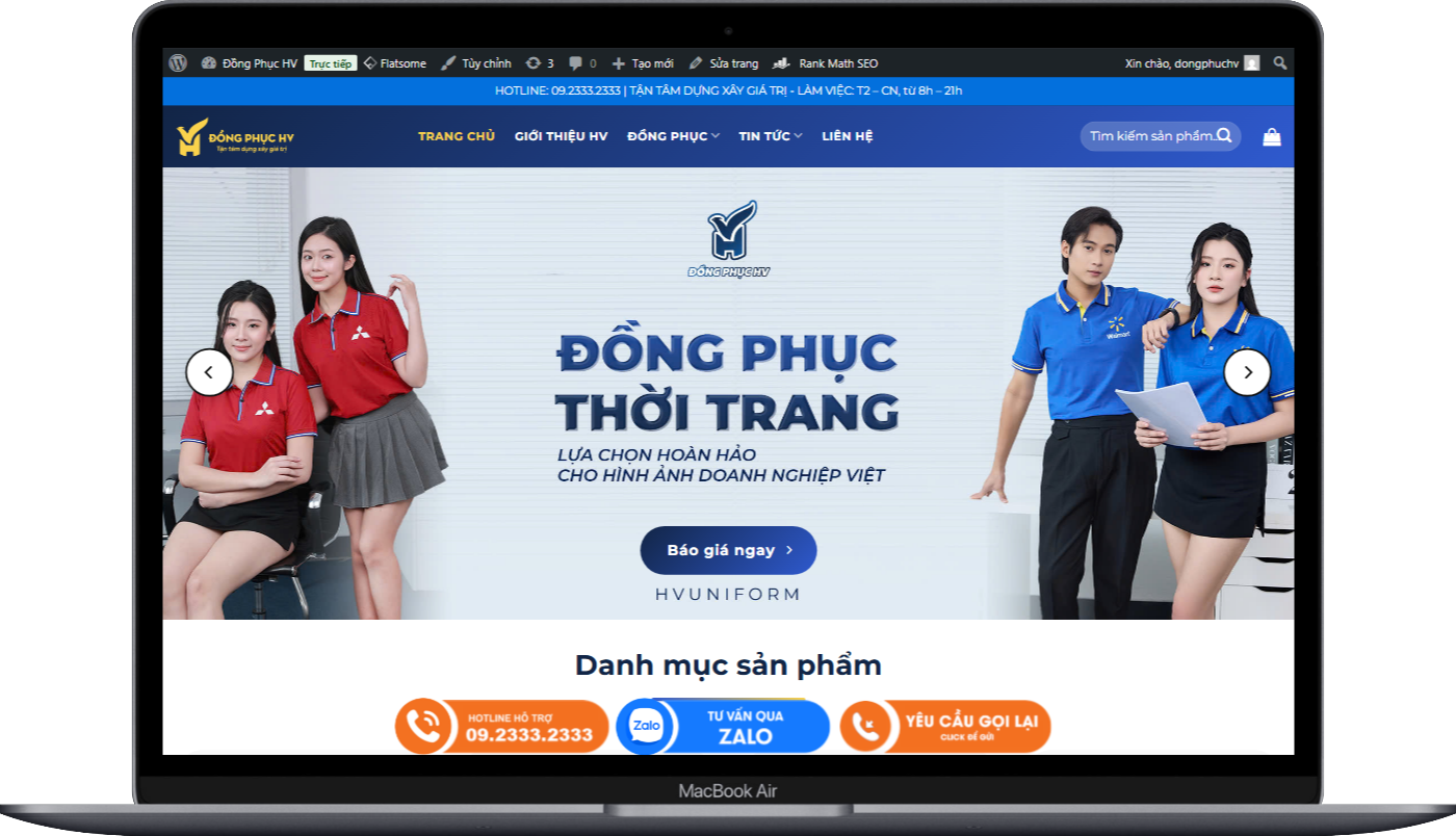 ShoppingWeb  bán áo đồng phục