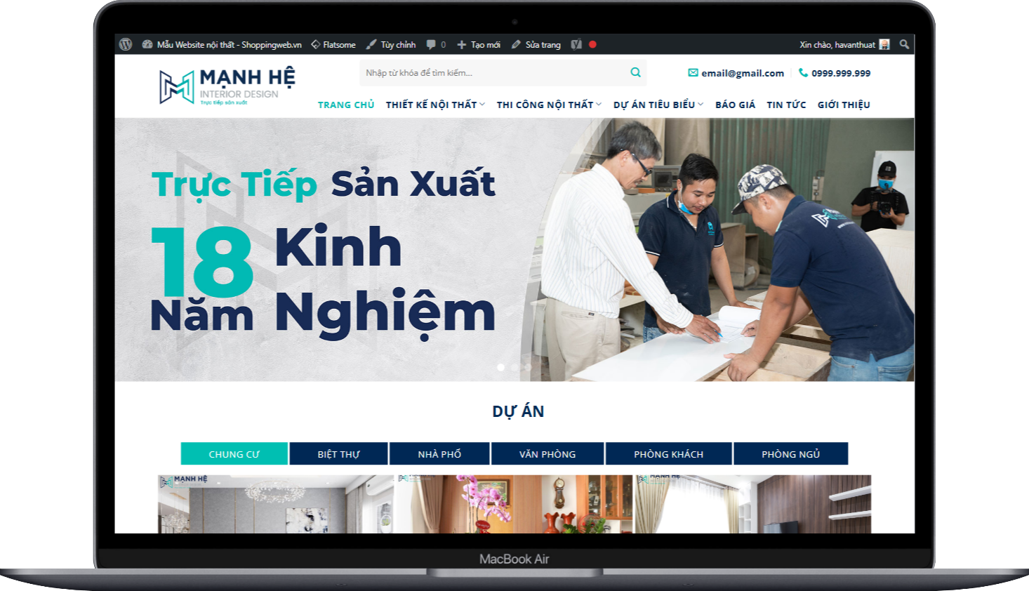 ShoppingWeb  giới thiệu công ty thiết kế và thi công nội thất